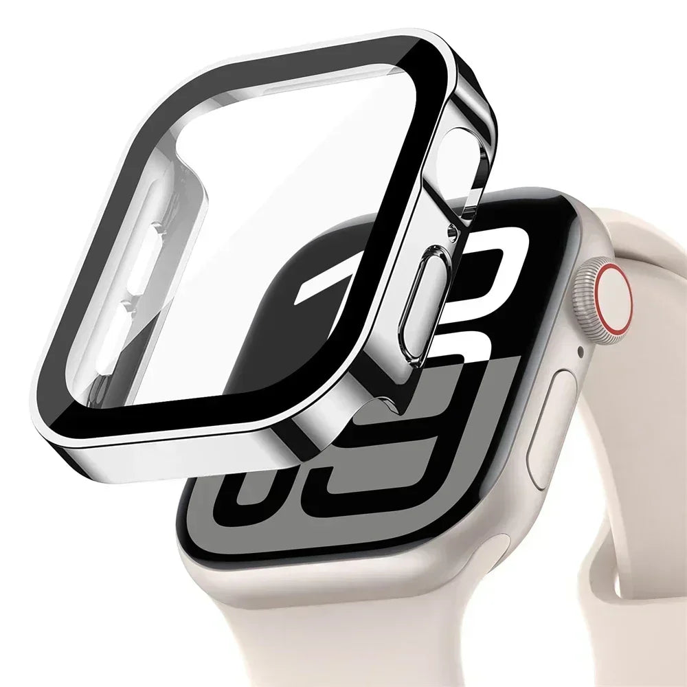 Screen Protector for Apple Watch 10 Case 46mm 42mm 45mm 44mm 41mm 40mm 44 Tempered Glass PC bumper Cover Series 7 8 9 SE 6 5 4