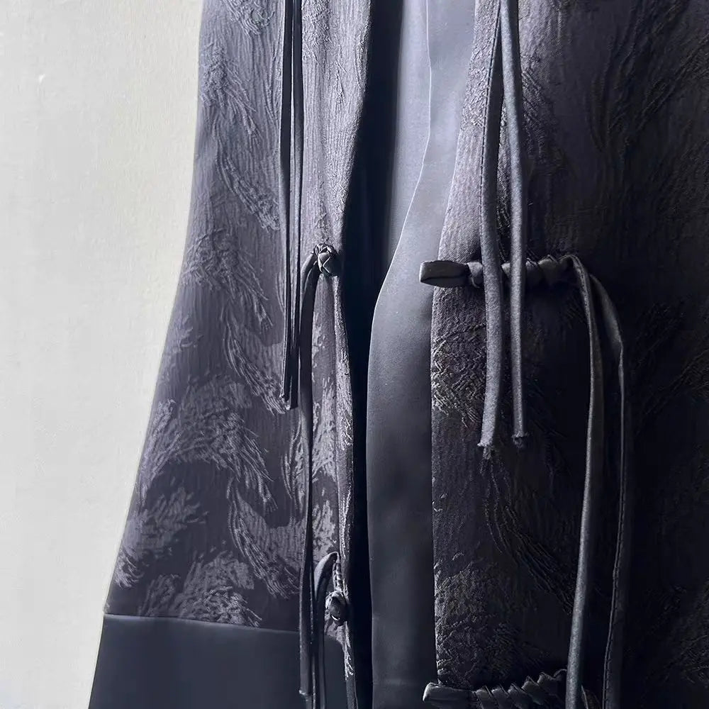 2026 spring new chinese new style plate buckle waistcoat jacket jacquard stand collar sleeveless retro women cheongsam waistcoat