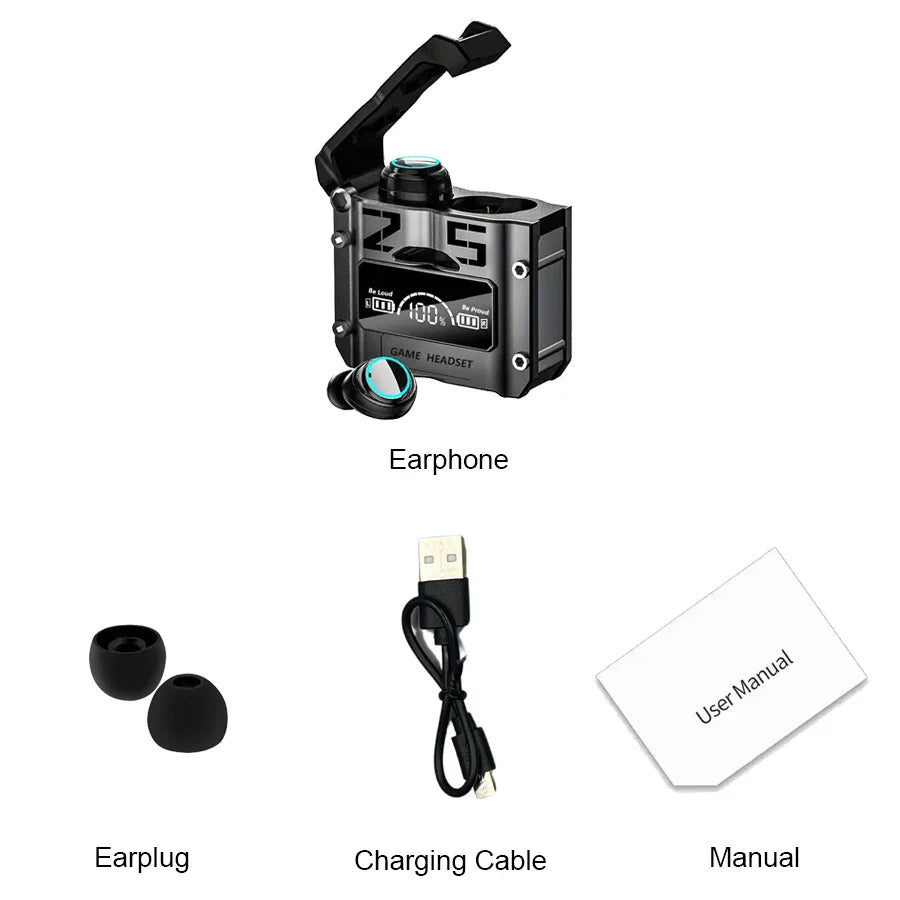 Original M25 TWS Wireless Headphones Earphones Bluetooth Touch Control Noise Reduction Stereo Earbuds Headsets for Smartphone