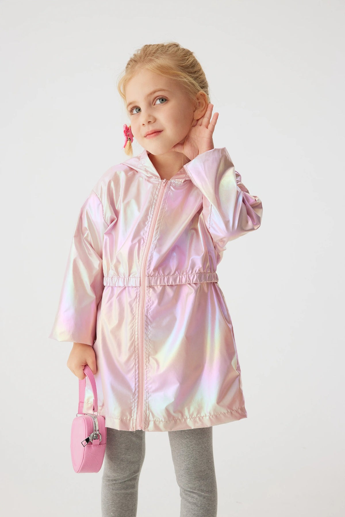 Girl's Spring and Autumn Children's Light and Thin Breathable Zipper Coat Jacket for Boys and Girls Fashion Thin Jacket