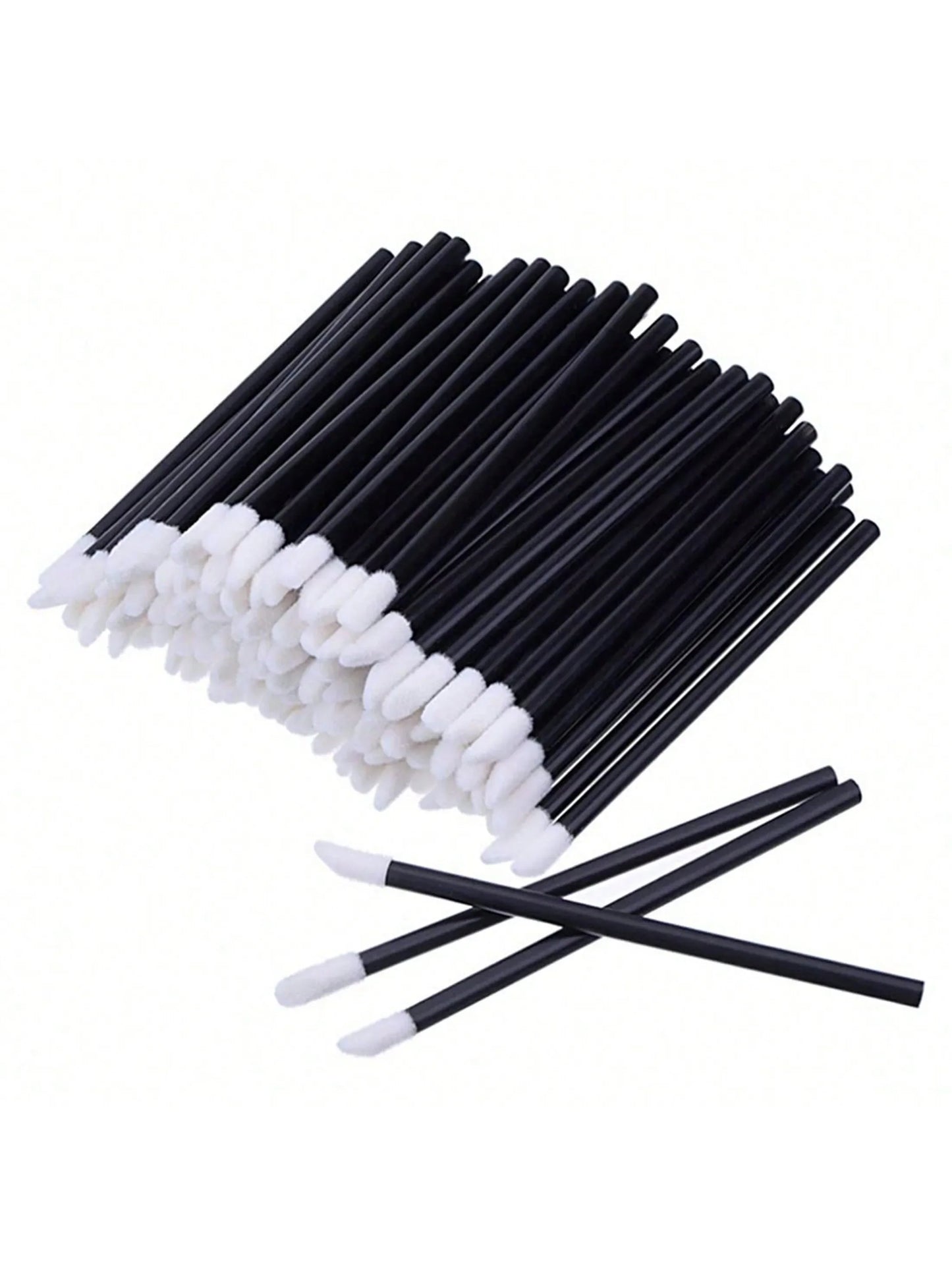 100pcs/Set Disposable Lip Brushes, Makeup Applicator Wands For Lipstick, Lip Gloss, Cosmetic Beauty Tools Kit,Giveaways