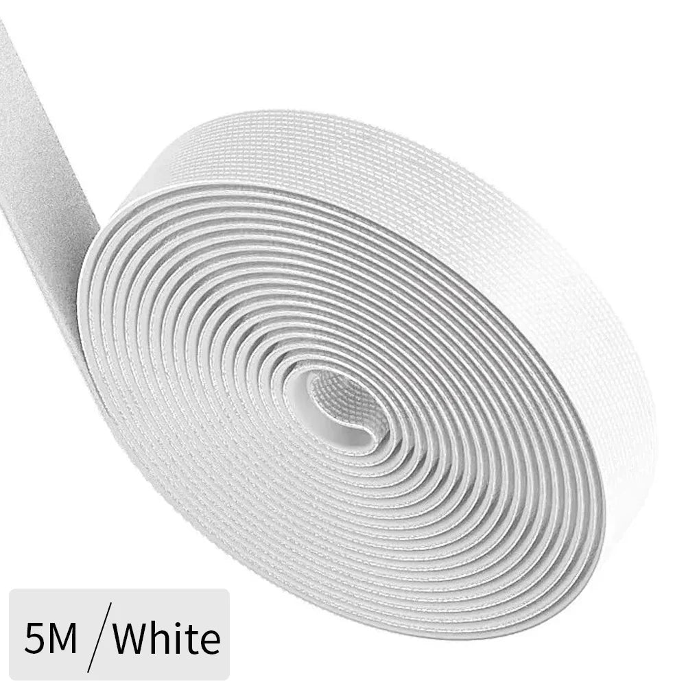 Reusable Hook Loop Cable Ties Wire Winder Organizer 1/2/3/5M For Desk Cable Management USB Mouse Earphone Cord Protector