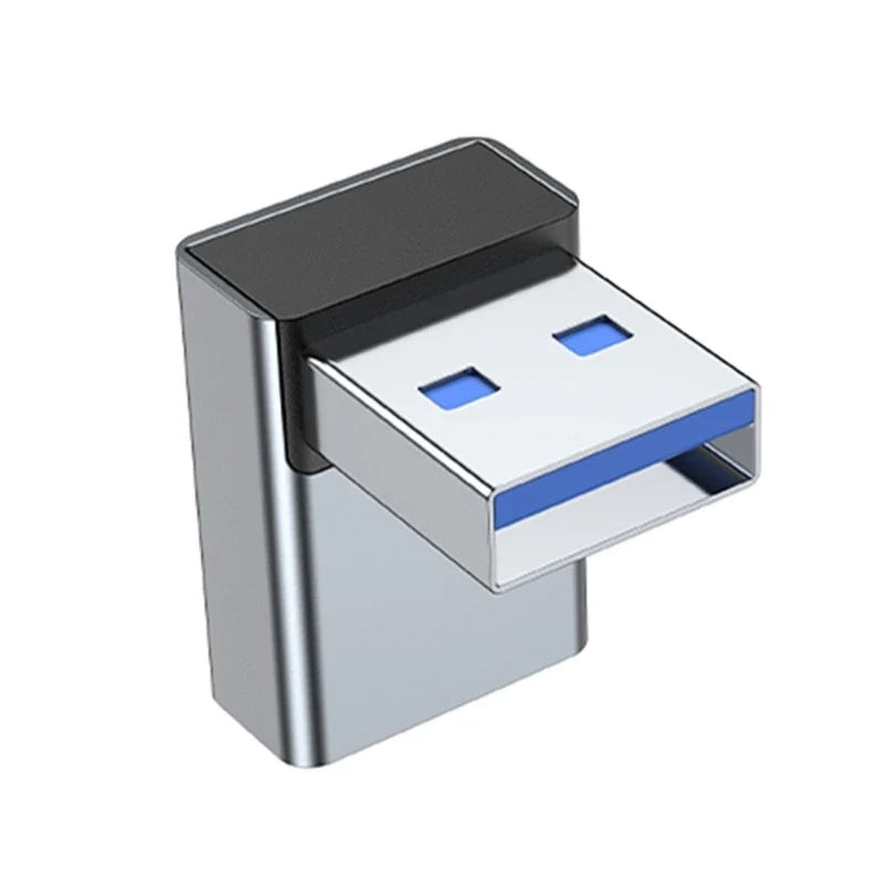 90 Degree Left Right Up Down Angled USB 3.0 A Male to Female Extension Connector Adapter for Laptop PC USB Chargers Converter