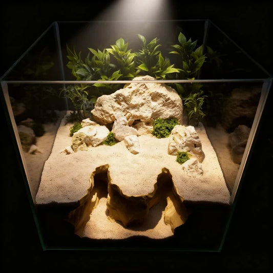 Hiding House for Fish,Shrimp and Reptiles,Landscaping Ornament,3D-Printed Aquarium Decoration,Fish & Aquatic Pet Supplies
