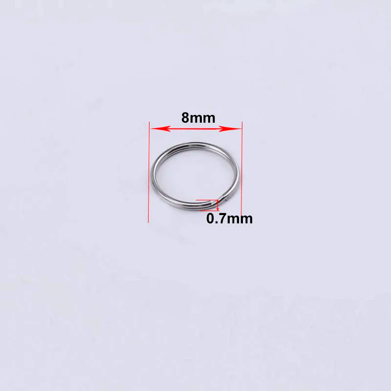 50pcs Key Ring Connector for DIY Keychain Making Findings