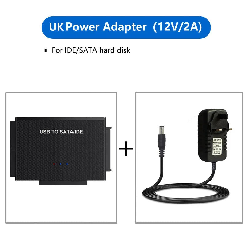 USB 3.1 to SATA IDE Type-C Hard Disk Adapter Converter Cable for 3.5 2.5 inch HDD/SSD CD DVD ROM CD-RW 3 in 1 IDE SATA Adapter
