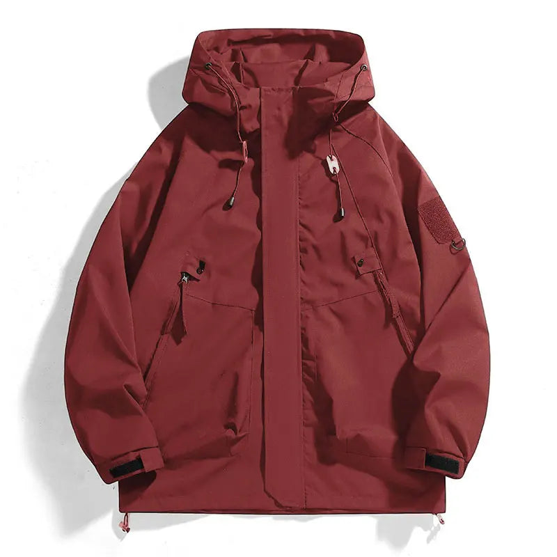 CHRLCK Unisex Outdoor Waterproof Jacket Windbreaker Coat Autumn Breathable Fishing Camping Windproof Jackets Men Women Clothing