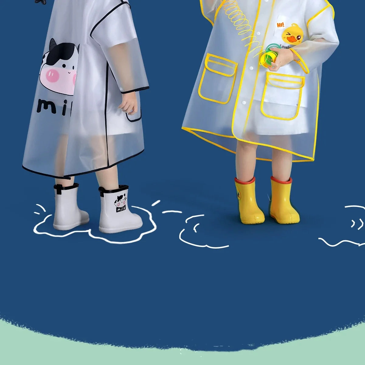 Special Raincoats for School Students Boys And Girls Waterproof Outdoor Rain Jackets  Protective Coats