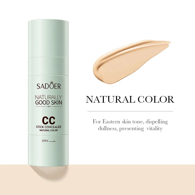 SADOER Concealer CC Stick Concealer Not Take Off Makeup Waterproof Consolidation Moisturizing Makeup Concealer