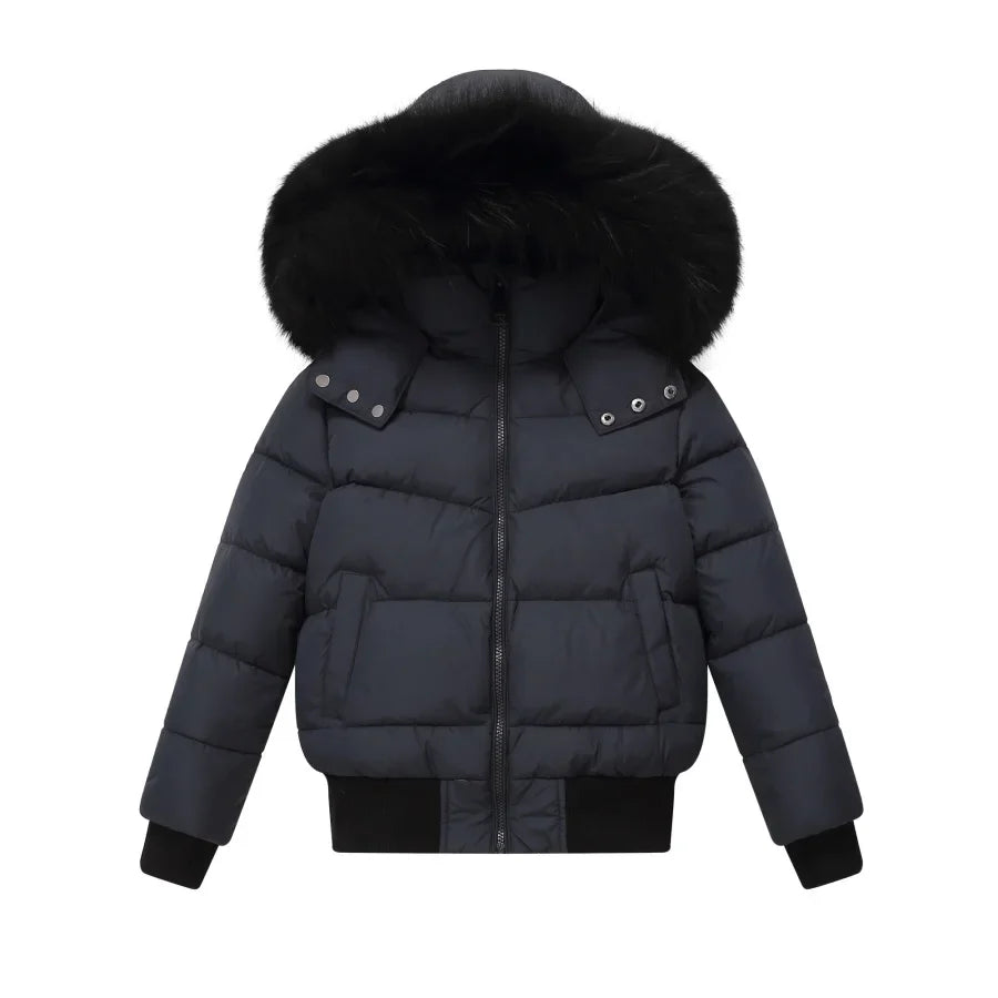 AP 2025 winter design waterproof fabric children down coat for girls and boys clothes