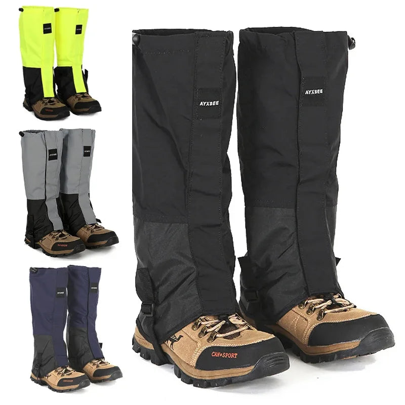 Durable Waterproof Leg Gaiters Hiking Hunting Camping Climb Boots Leggings Covers Outdoor Hunting Winter Snow Skiing Leg Warmers