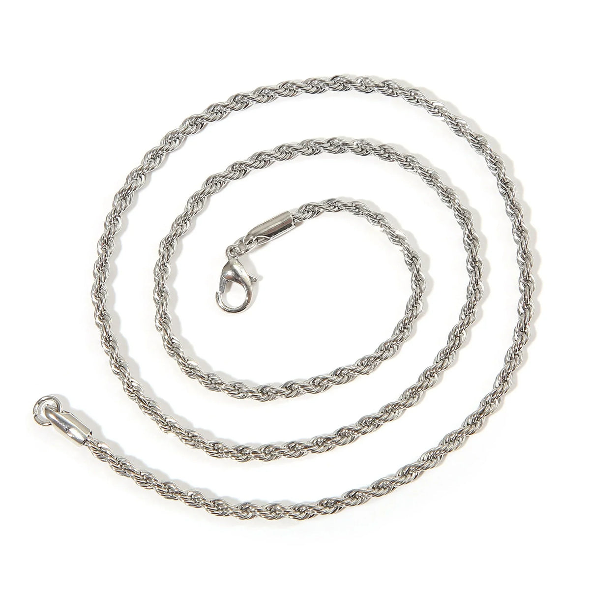 New Simple Classic Rope Chain for Men Women Necklace Casual Punk Stainless Steel Figaro Twisted Cuban Chain Necklace Jewelry
