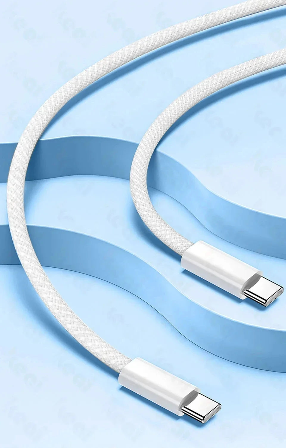 60W USB C Phone Cable For iPhone 16 15 17 Pro Max 17 Air Plus Fast Charging Type-C Charge Braided Cables USB to Type C Data Line