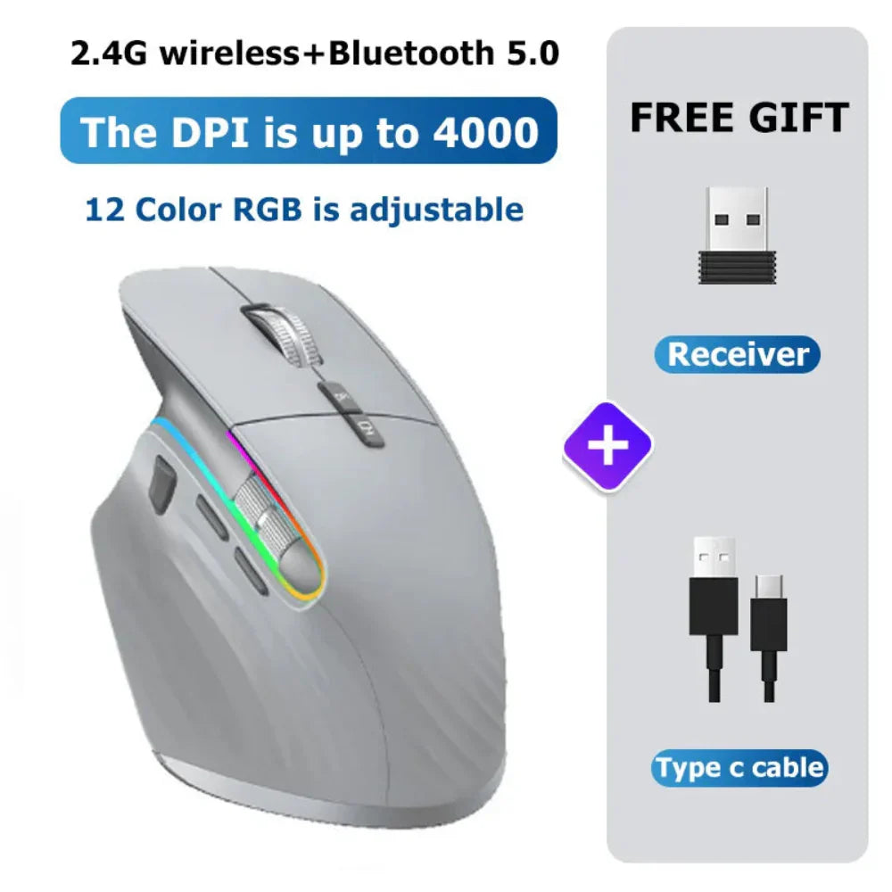 Dragon Dual Mode Bluetooth 2.4Ghz Wireless Gaming Mouse