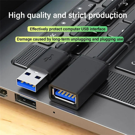 5Gbps Male to Female USB 3.0 Extension Cable USB3.0 Extender Data Cord For PC PS3 Laptop to U Disk Smart TV USB Extension Cable