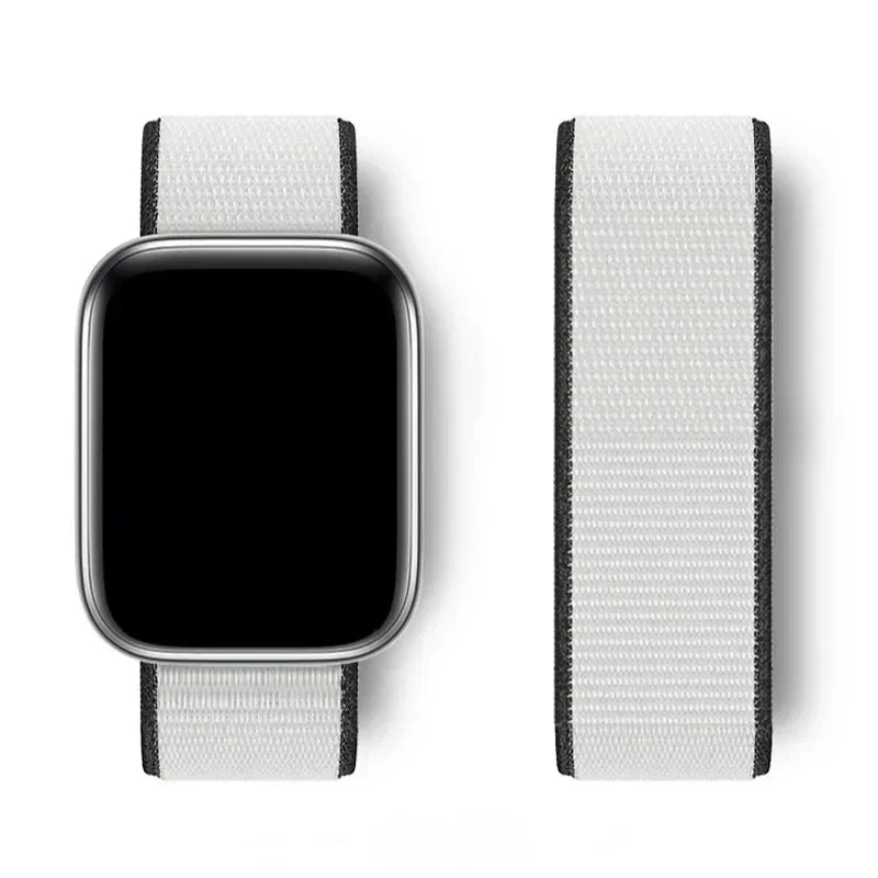 Nylon Sport loop Strap For Apple Watch Band 44mm 42/40mm 45mm  38/41mm pride Bracelet iwatch Ultra2 49mm Series 9 8 se 7 6 5 4 3