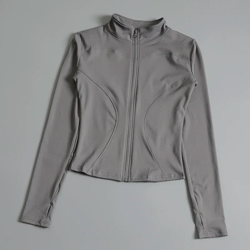 Women Long Sleeve Yoga Jacket for Peak Performance