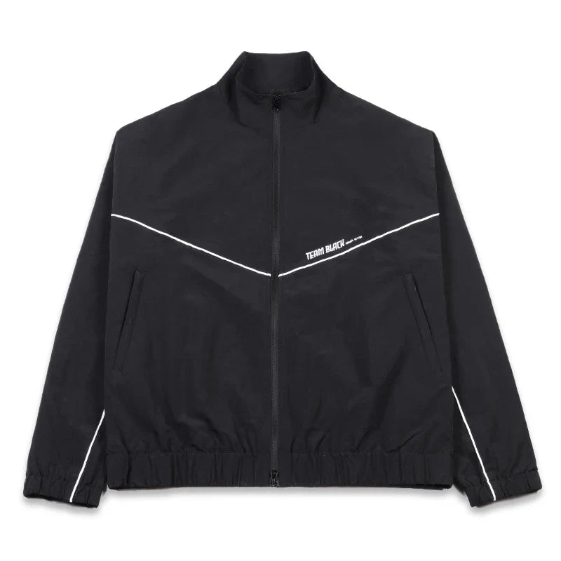 Jinx Team Black Jacket Unisex Windbreaker Sports Coat Men Women Loose Track Activewear Long Sleeve Top Embroidery Y2k Outerwears