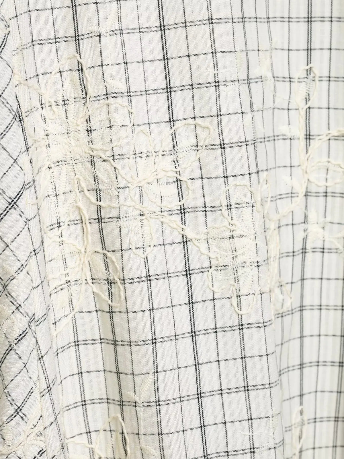 KONDALA Chic Embroidery Plaid Skirt Set Women Trendy 2026 Spring Summer Holidays Casual Set Puff Sleeve Shirts, A-Line Skirts