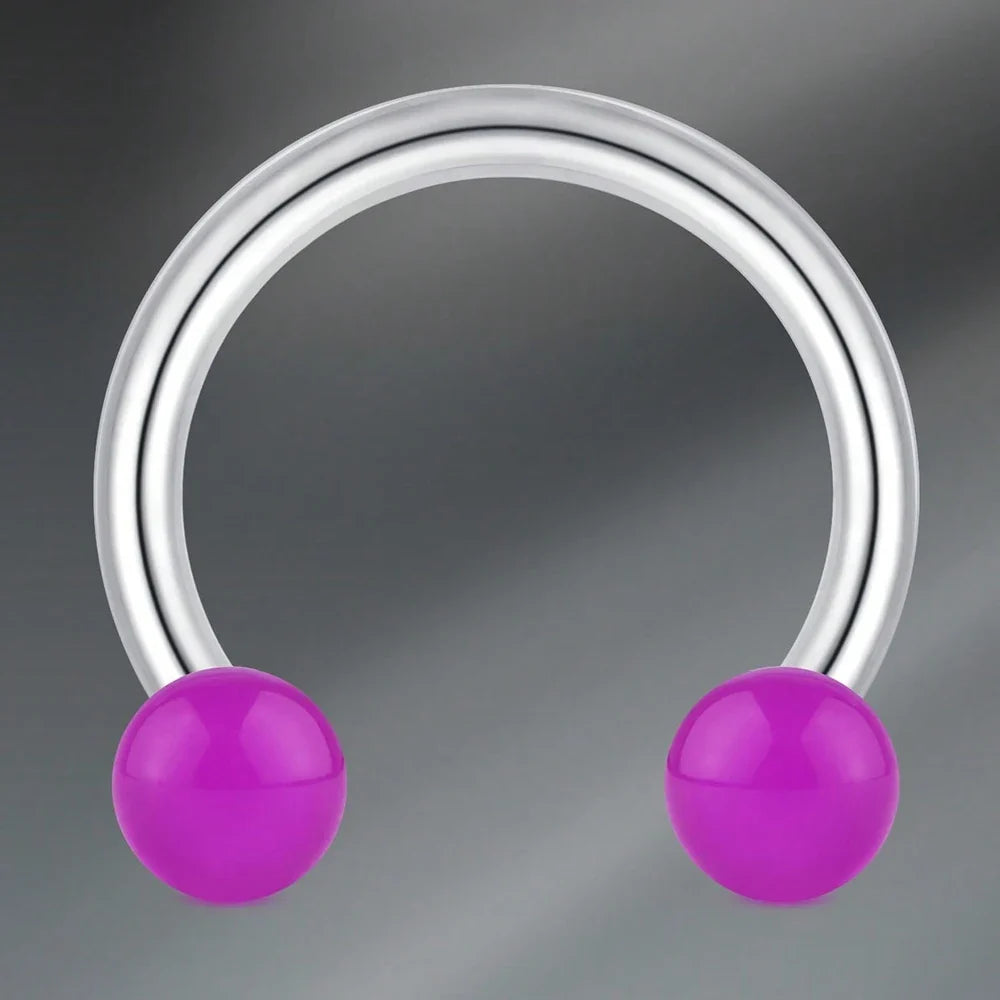1pc Stainless Steel Nose Septum Clicker 20G 16G Flower Cubic Zirconia Decorated Piercing Nose Ring, Suitable For Daily Wear
