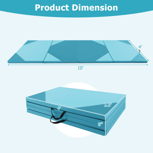 Heavy-Duty Folding Exercise Mat Gym Mat for Gymnastics