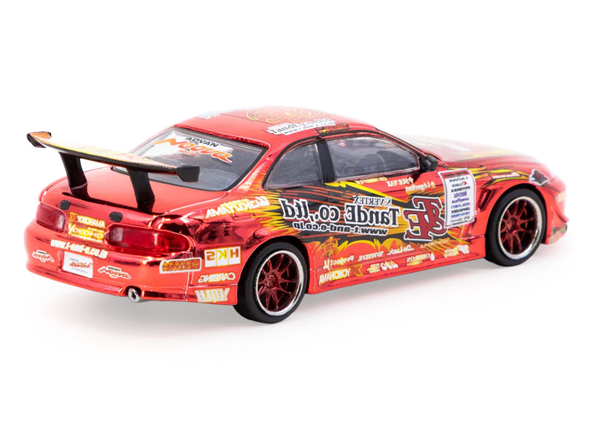 Toyota VERTEX Ridge TE3006 Soarer RHD (Right Hand Drive) Chrome Red with Graphics "Tokyo Auto Salon 2026" "Global64" Series 1/64 Diecast Model Car by Tarmac Works