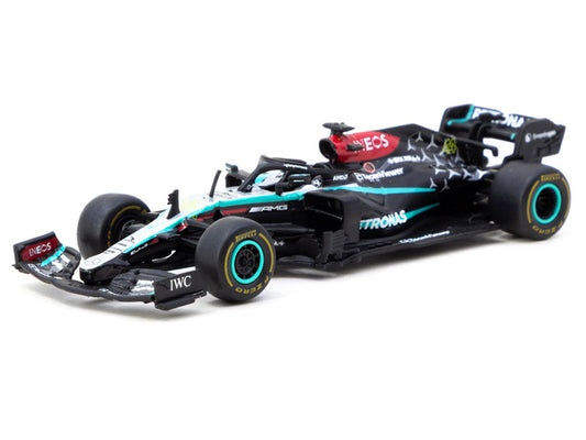 Mercedes-AMG F1 W12 E Performance #44 Lewis Hamilton Formula One F1 "New York Demo Run" (2024) "Global64" Series 1/64 Diecast Model by Tarmac Works