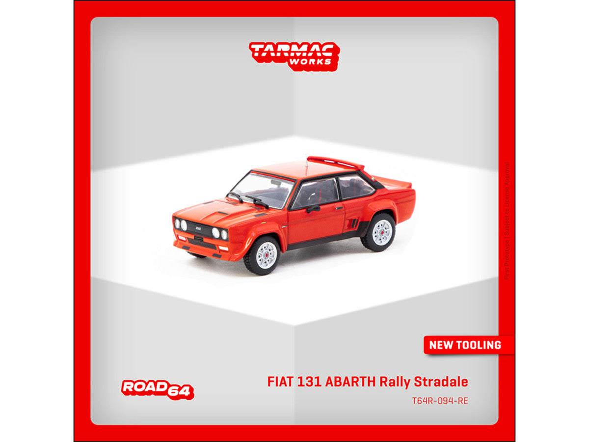 Fiat 131 Abarth Rally Stradale Red "Road64" Series 1/64 Diecast Model Car by Tarmac Works