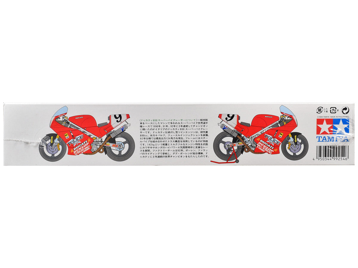 Model Kit Ducati 888 Superbike Racer Motorcycle 1/12 Scale Model by Tamiya