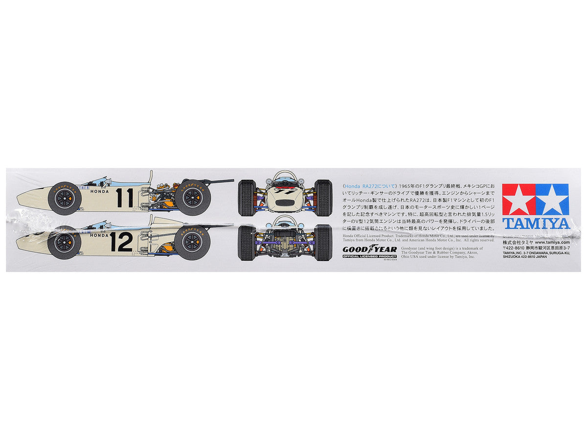 Model Kit Honda RA272 Winner Formula One F1 "Mexico GP" (1965) 1/20 Scale Model by Tamiya