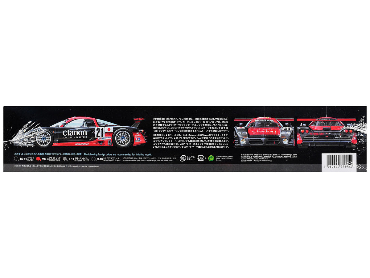 Model Kit Nissan R390 GT1 "24 Hours of Le Mans" (1997) 1/24 Scale Model by Tamiya