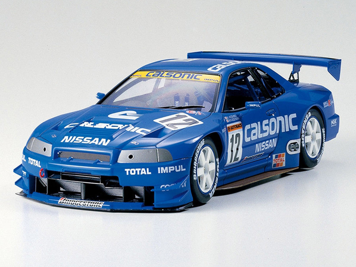 Model Kit Nissan Skyline GT-R (R34) "Calsonic" 1/24 Scale Model by Tamiya