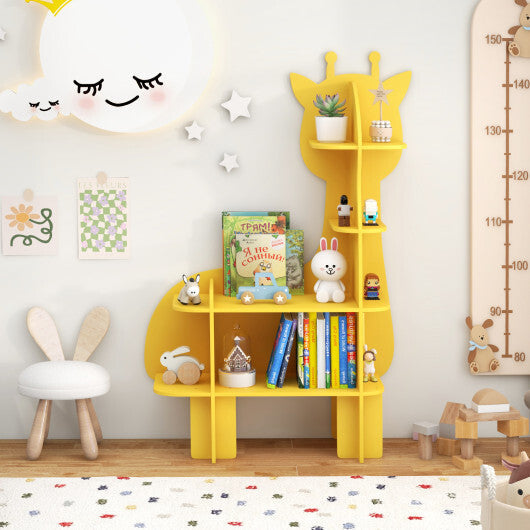 Green Kids Bookcase Shelf Toy Storage Organizer with Open Storage Shelves