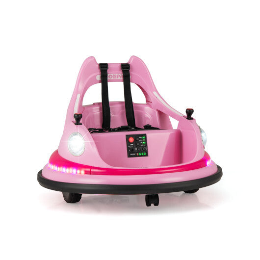 12V Kids Ride On Bumper Car with Remote Control and Dual Joysticks-Blue