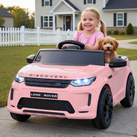 Licensed Land Rover Kids Ride on Car 12V Battery Powered Kids Electric Car-Black