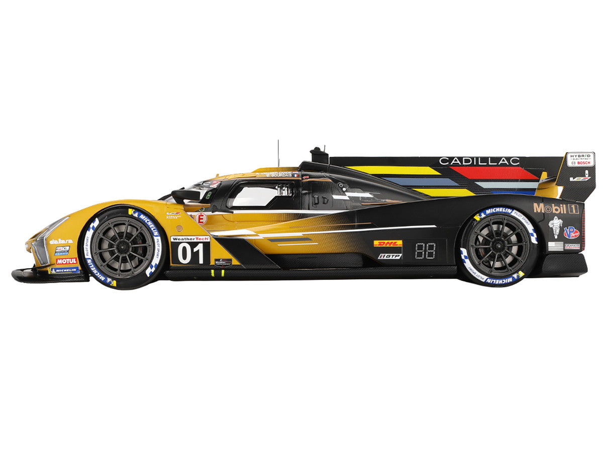 Cadillac V-Series.R #01 Sebastien Bourdais - Scott Dixon - Renger van der Zande "Cadillac Racing" 2nd Place "12 Hours of Sebring" (2024) 1/18 Model Car by Top Speed