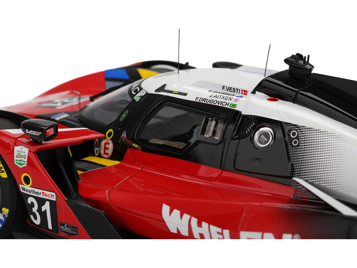 Cadillac V-Series.R #31 Jack Aitken - Felipe Drugovich - Frederik Vesti - Earl Bamber "Cadillac Whelen" IMSA "24 Hours of Daytona" (2025) 1/18 Model Car by Top Speed