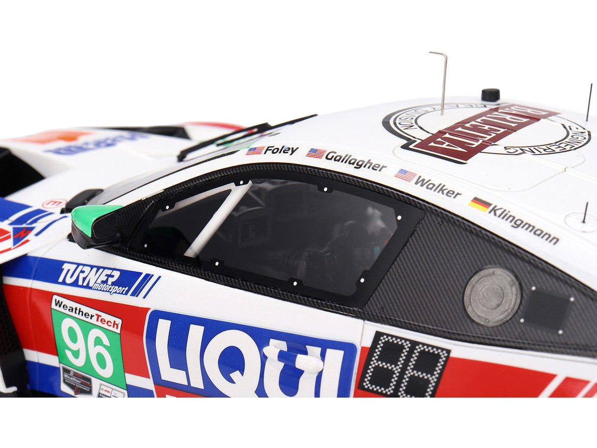 BMW M4 GT3 EVO #96 Robby Foley - Patrick Gallagher - Jens Klingmann - Jake Walker "Turner Motorsport" IMSA "Hours of Daytona" (2025) 1/18 Model Car by Top Speed