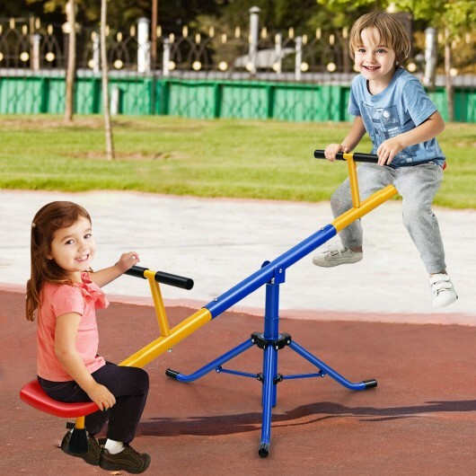 360Rotation Kids Seesaw Swivel Teeter Totter Playground Equipment
