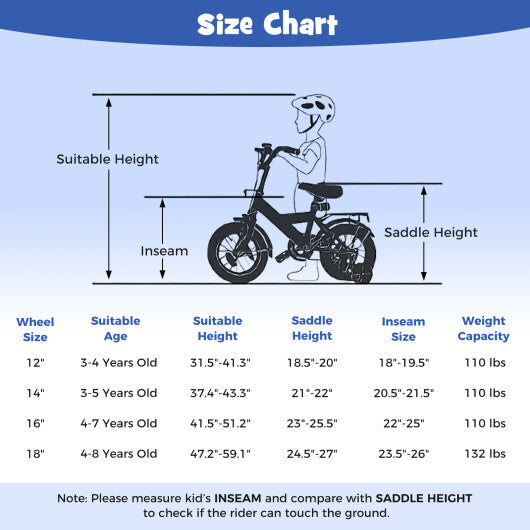 18-Inch Kids Bike with Removable Training Wheels Navy - Brave Hero - Color: Navy - Size: 18 inches