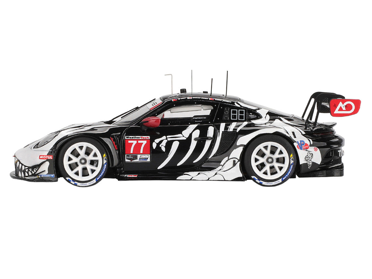 Porsche 911 GT3 R #77 Klaus Bachler - Laurin Heinrich - Michael Christensen "AO Racing Skeleton Rexy" GTD Pro IMSA "Petit Le Mans" (2025) 1/43 Model Car by True Scale Miniatures