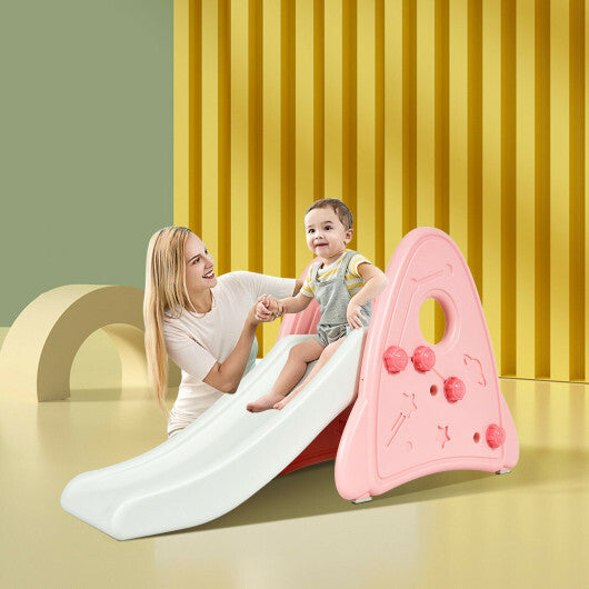 Freestanding Baby Slide Indoor First Play Climber Slide Set for Boys Girls -Blue