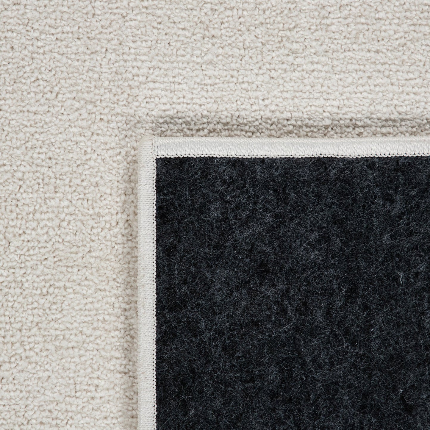 Solid Flatweave Rug Porto for Living Room - Cream