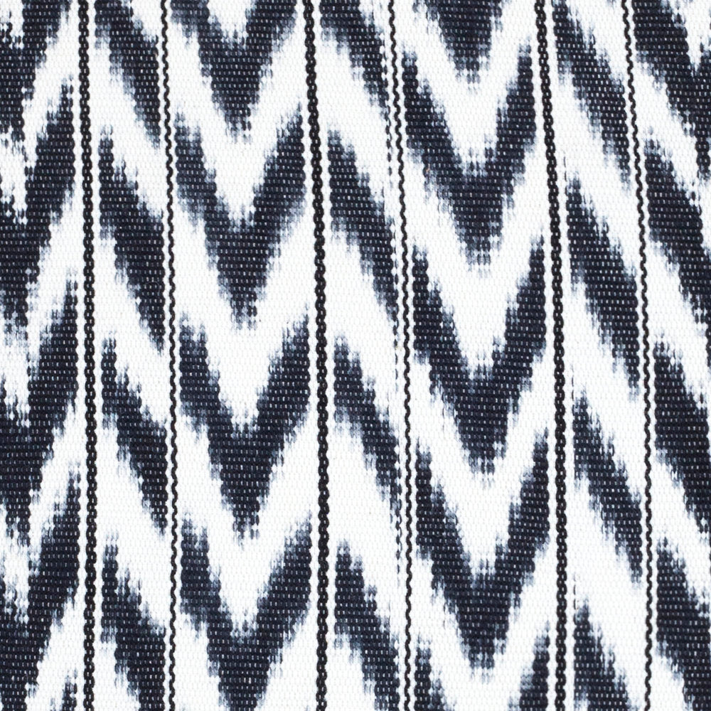 Toto Black + White Ikat Pillow