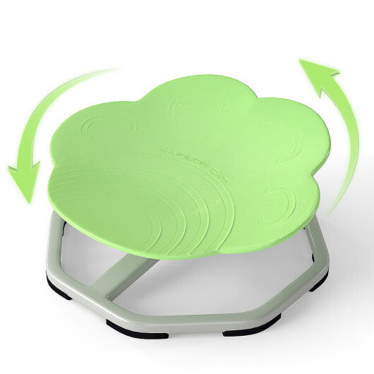 Kids Sensory Swivel Chair Cat Claw 360 Spinning Chair with Non-Slip Metal Base-Green