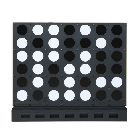 Wall-mounted Jumbo 4-in-a-Row Game with Acrylic Discs-Walnut