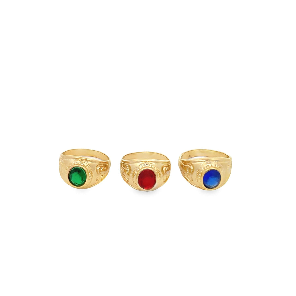 Thick Ring Band With Stone (D89)