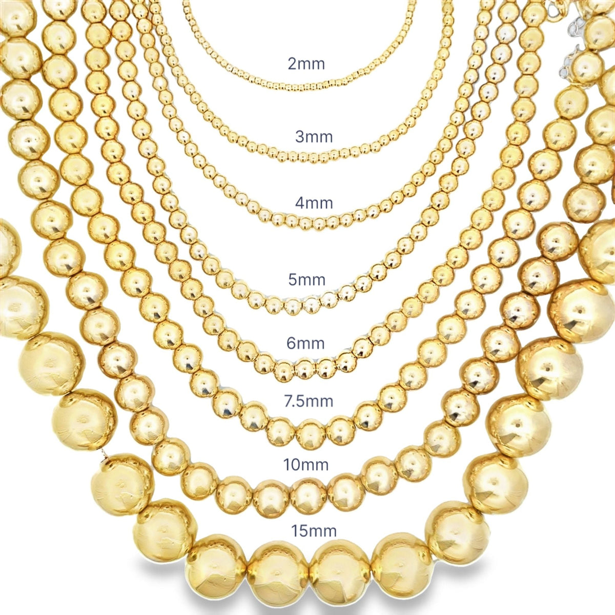 Beaded Chain Necklace (F270-F281/H125)