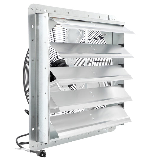 Vie Air 20 Inch Shutter Exhaust Fan with Power Cord