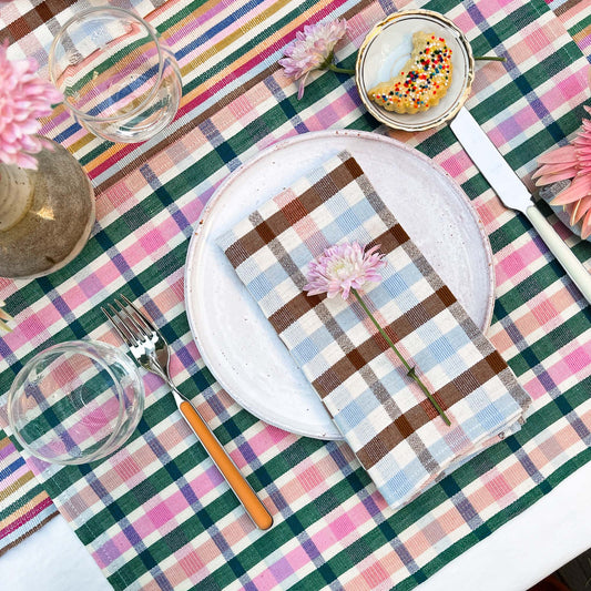 Louisa Plaid Dinner Napkin